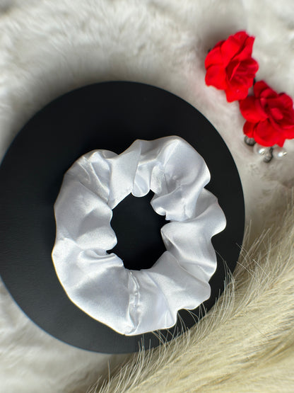 Premium satin scrunchie hair accessory for women