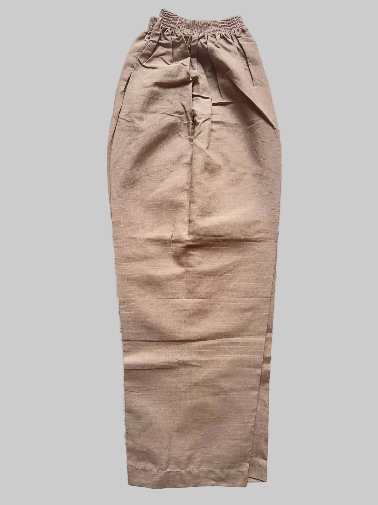 Embroidered Taupe Beige Matching Set Trouser 