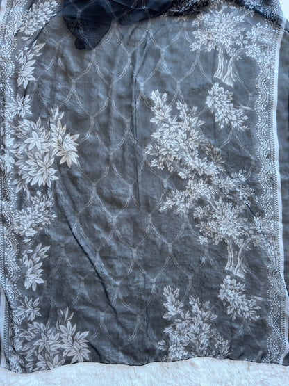 Printed chiffon dupatta lightweight summer fabric