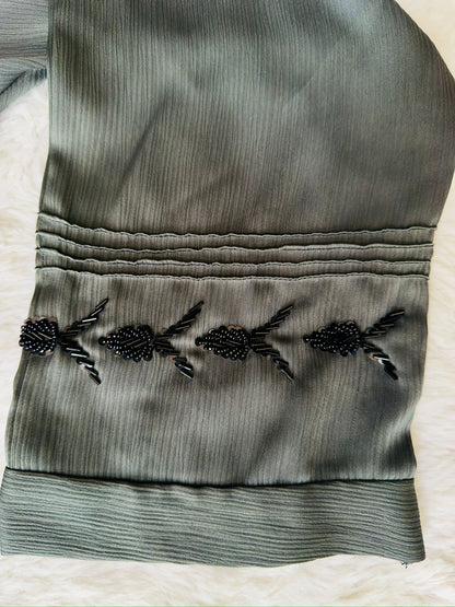 Designer embroidered abaya for formal and evening wear