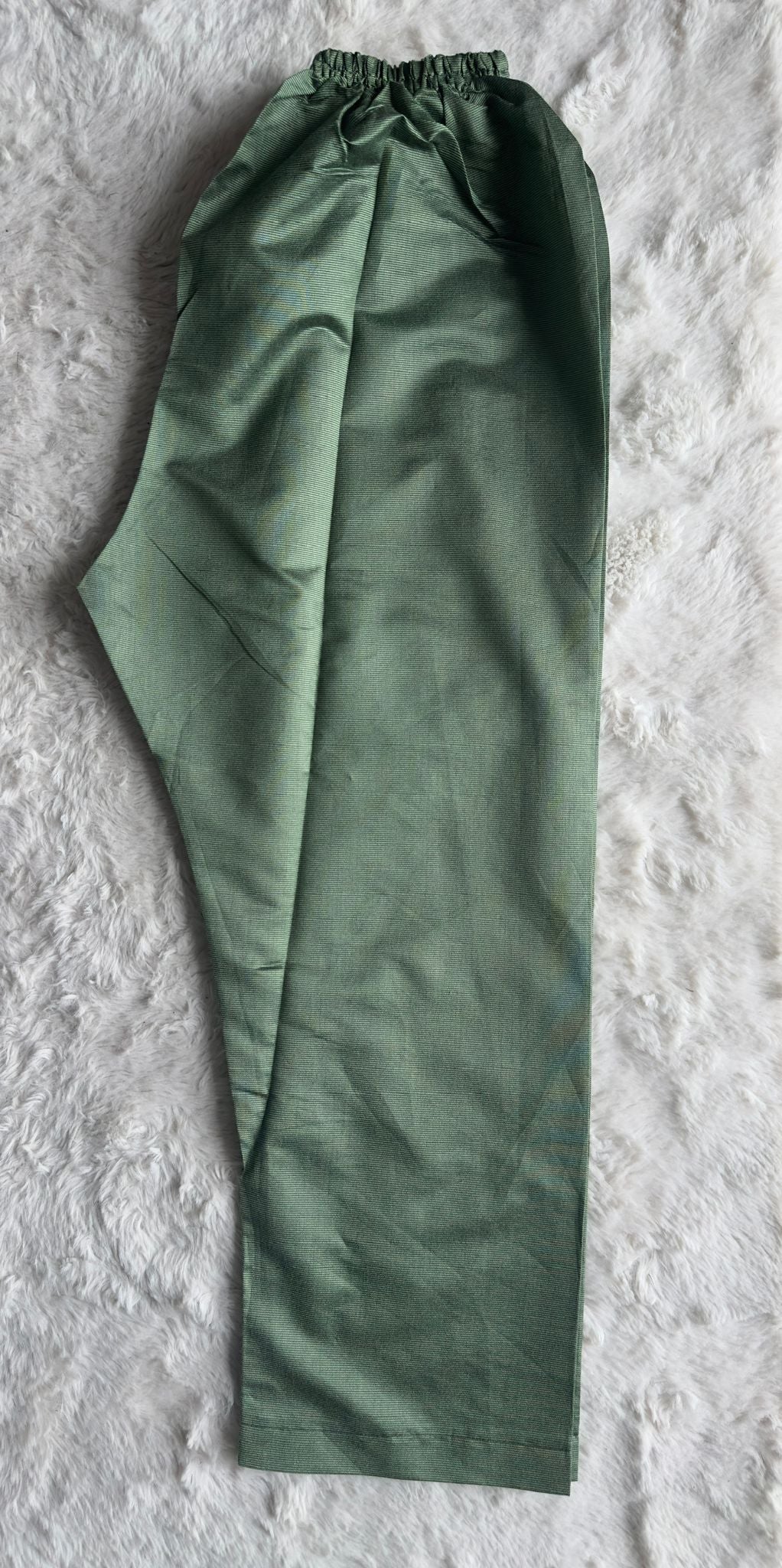 Sophisticated sage green cut-work kurta with fine thread and zari embroidery, styled with a premium organza net dupatta – RUHKÉ