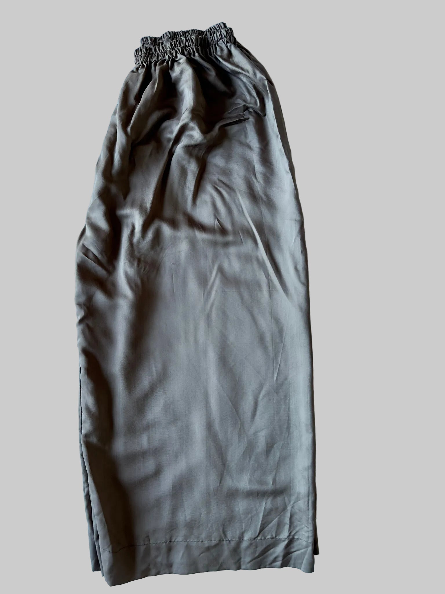 Modest luxury mocha viscose silk kurta set with artisanal hand embellishment trouser