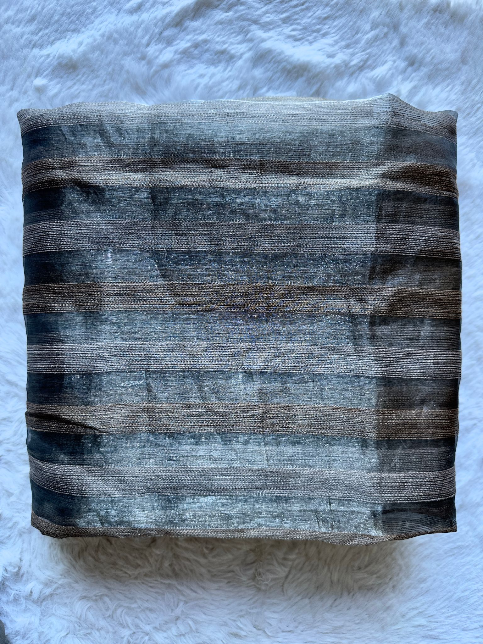 Festive mocha viscose silk kurta outfit paired with lightweight tissue dupatta