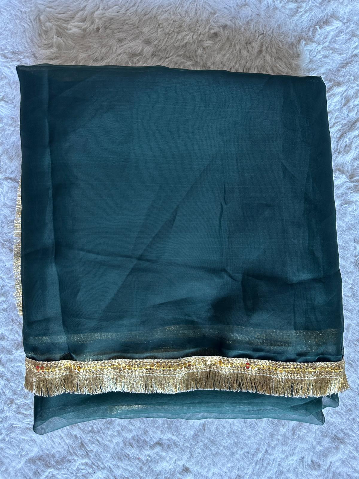 formal emerald green pakistani suit for festive wear