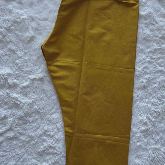 Maroon khadi net dupatta with gold stripe detailing Trouser