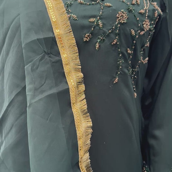 ruhke emerald green viscose silk 3pc formal suit australia Video