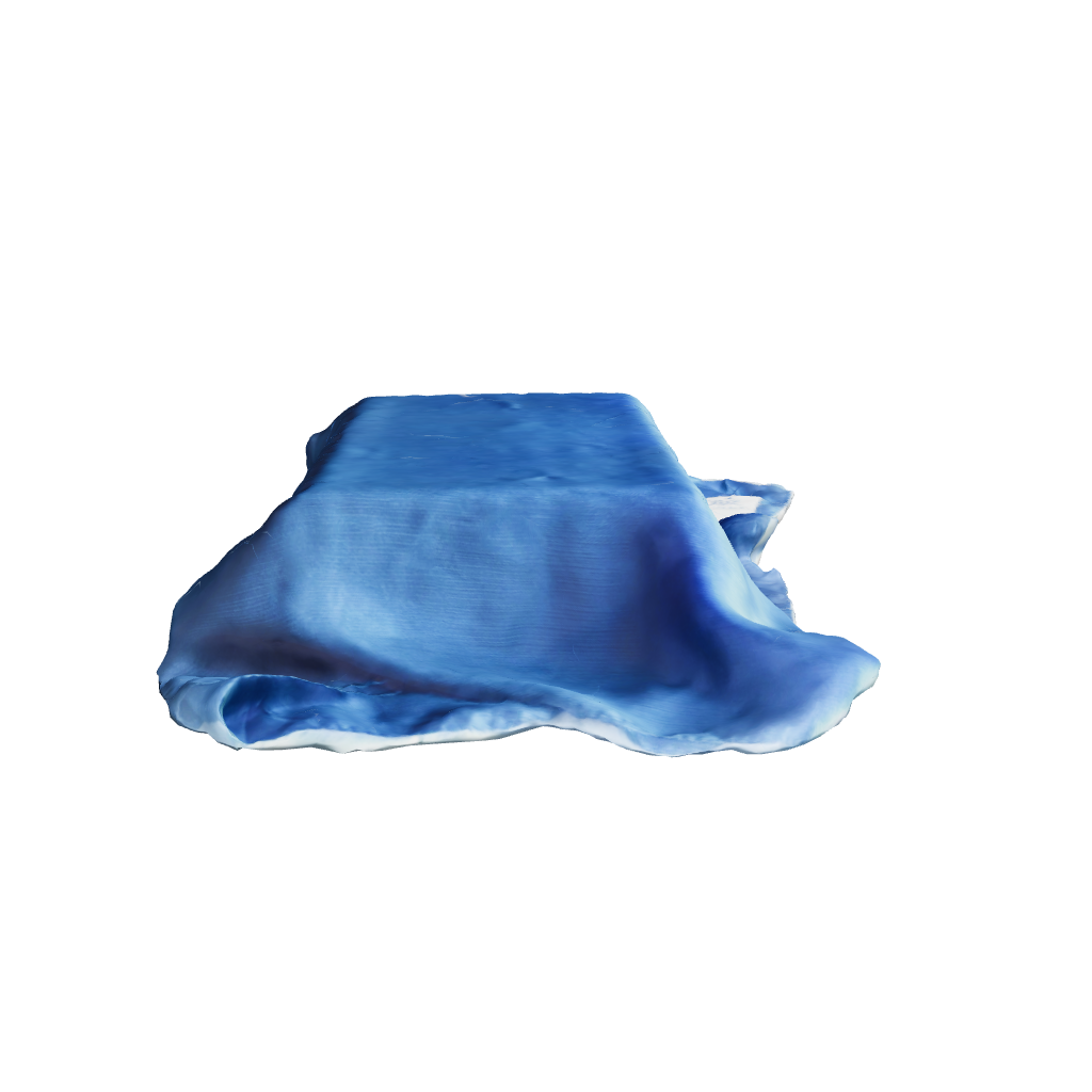 3D view of steel blue satin crêpe Korean silk hijab revealing texture, depth and premium finish by RUHKÉ™