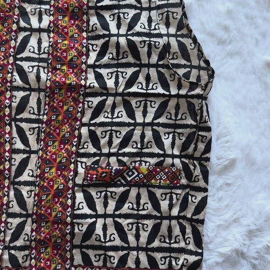 Girls lawn dress front and back view video jacket