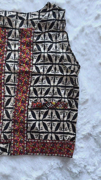 Girls lawn dress front and back view video jacket