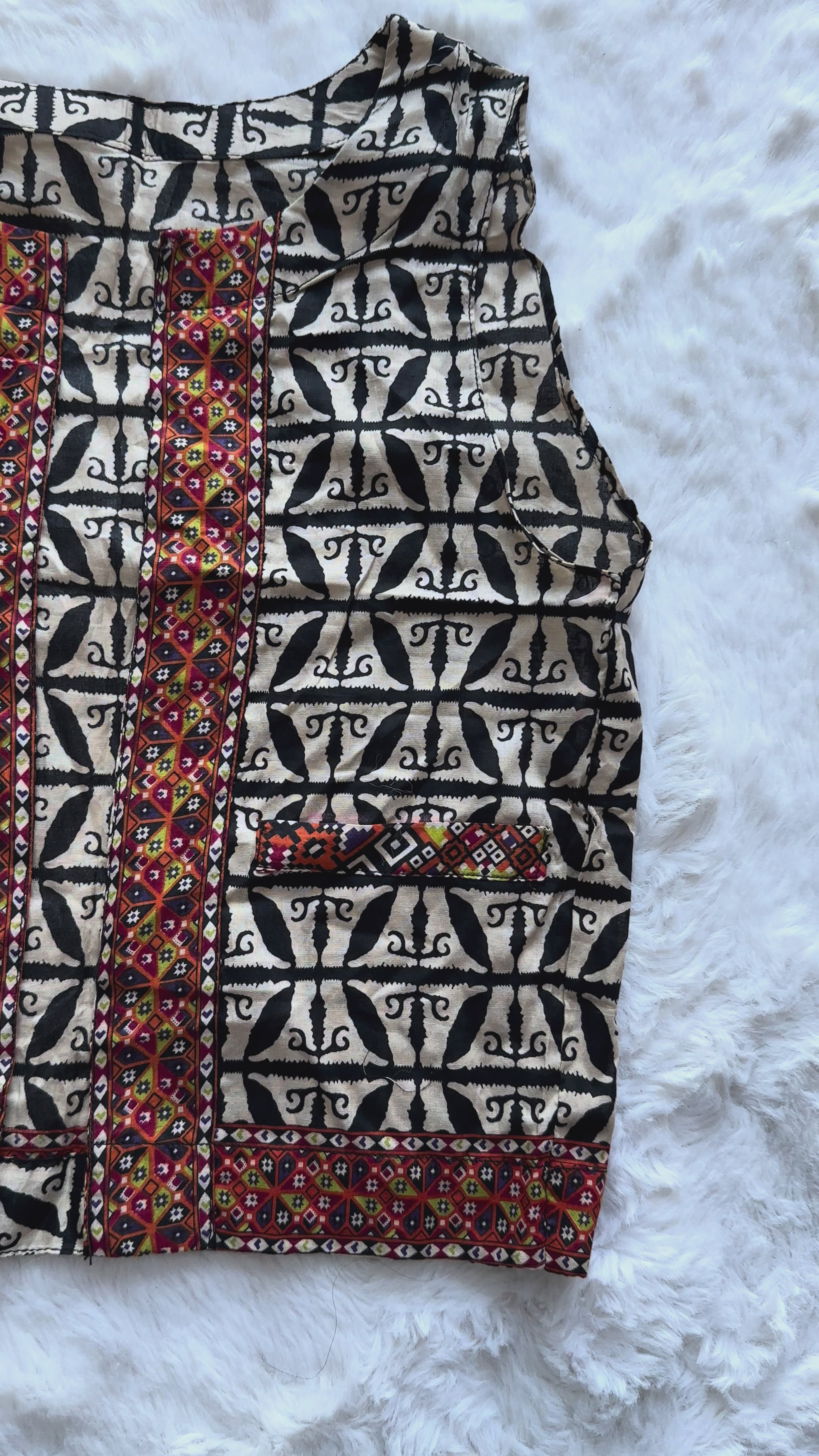 Girls lawn dress front and back view video jacket