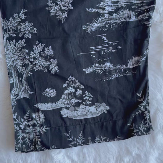 Printed embroidered lawn 3-piece suit video view trouser