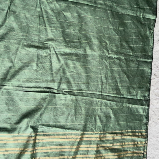 Luxury women’s sage green kurta with ornate cut-work embroidery, floral thread detailing and premium silk dupatta | RUHKÉ Dubata