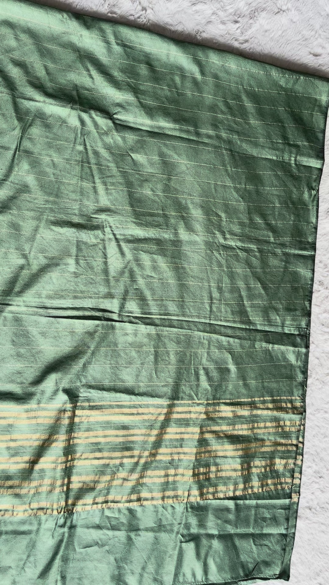 Luxury women’s sage green kurta with ornate cut-work embroidery, floral thread detailing and premium silk dupatta | RUHKÉ Dubata